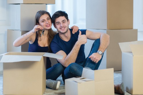 Movers assisting with a local Westminster residential relocation