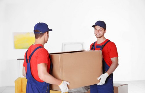 Packing and loading furniture for a central London home relocation