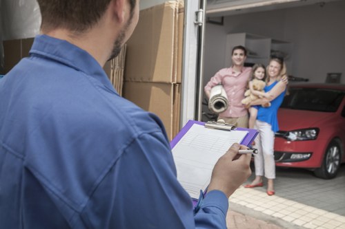 Local man and van team assisting with a residential move