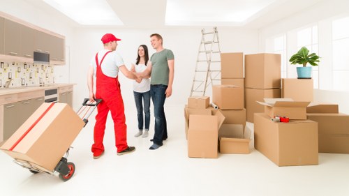 Charity donation items prepared for reuse