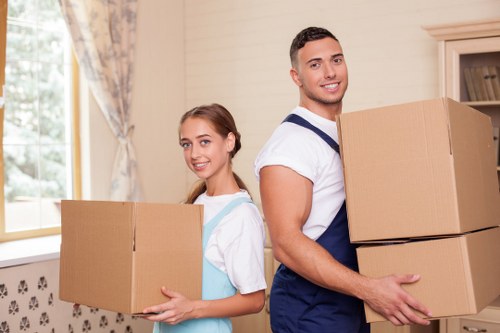 Professional removals van for office and home moves in Westminster